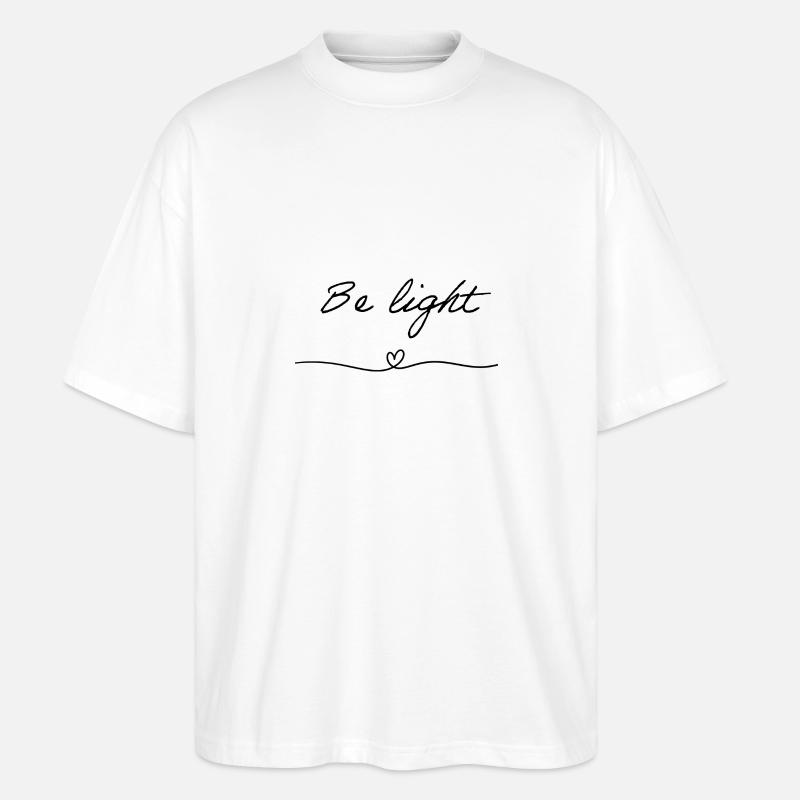 Sei leicht | Herz - Stanley/Stella Oversized Unisex Bio T-Shirt Blaster 2.0 - Weiß
