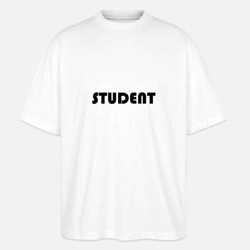 STUDENT Logo - Stanley/Stella Oversized Unisex Bio T-Shirt Blaster 2.0 - Weiß