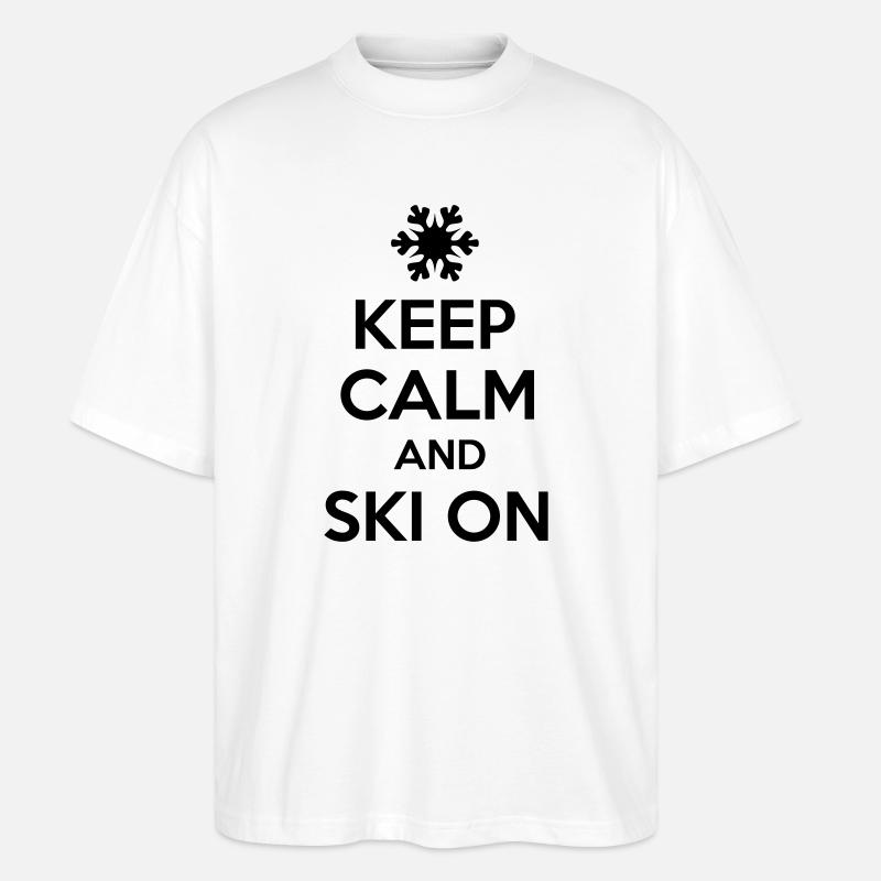 Ski - Stanley/Stella Oversized Unisex Bio T-Shirt Blaster 2.0 - Weiß