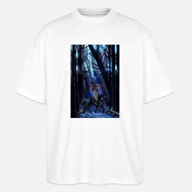 chevalier - T-shirt bio Blaster 2.0 coupe oversize Stanley/Stella Unisexe - blanc