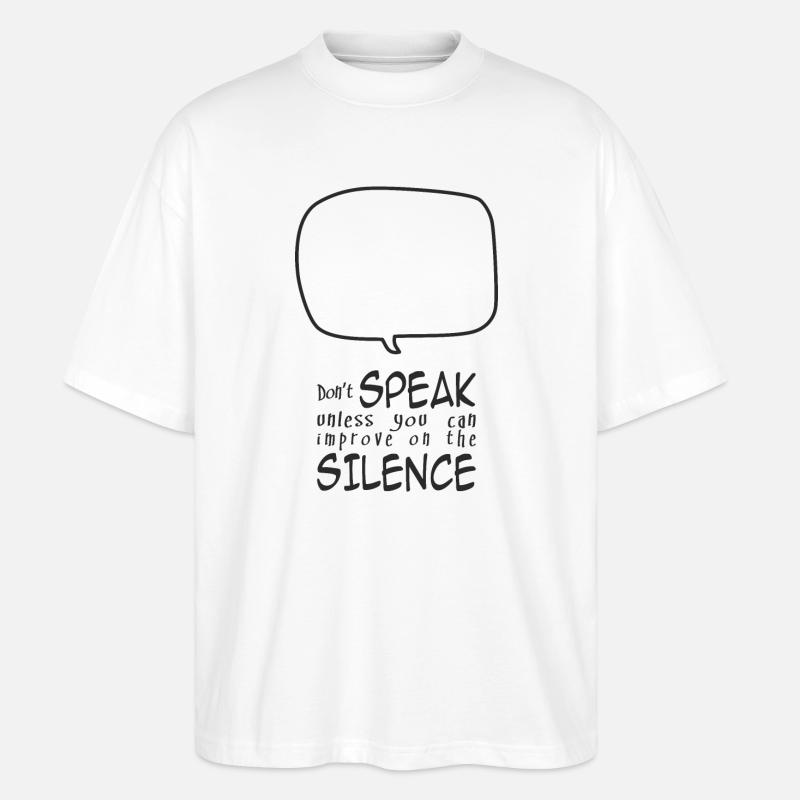 Sprechen Sie nicht - Stanley/Stella Oversized Unisex Bio T-Shirt Blaster 2.0 - Weiß