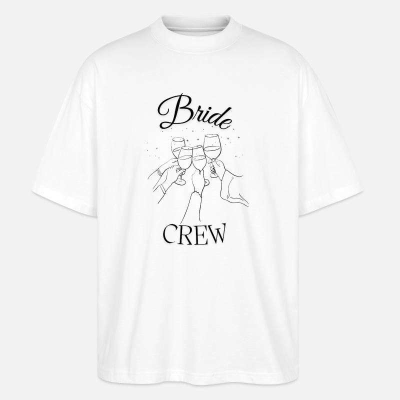 BRIDE CREW - Stanley/Stella Oversized Unisex Bio T-Shirt Blaster 2.0 - Weiß