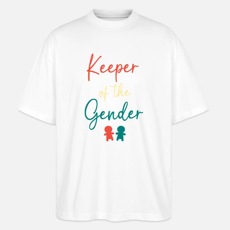 Werdende Mutter Weihnachten Gender Reveal - Stanley/Stella Oversized Unisex Bio T-Shirt Blaster 2.0 - Weiß