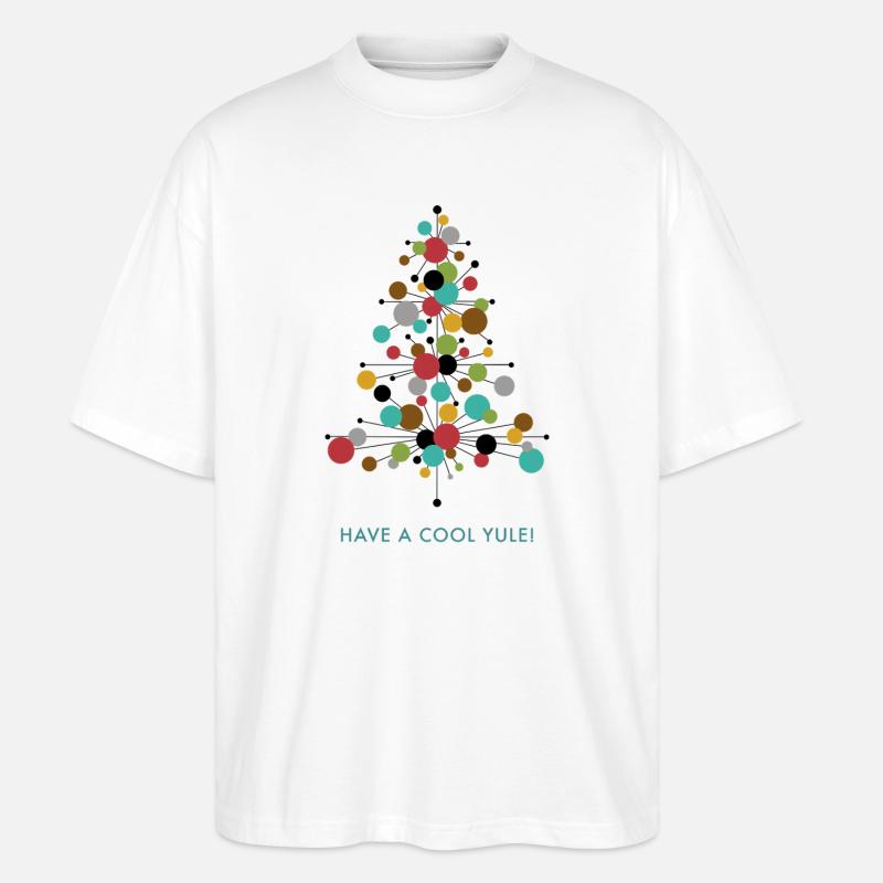 Have a Cool Yule! – Retro Weihnachtsdesign - Stanley/Stella Oversized Unisex Bio T-Shirt Blaster 2.0 - Weiß