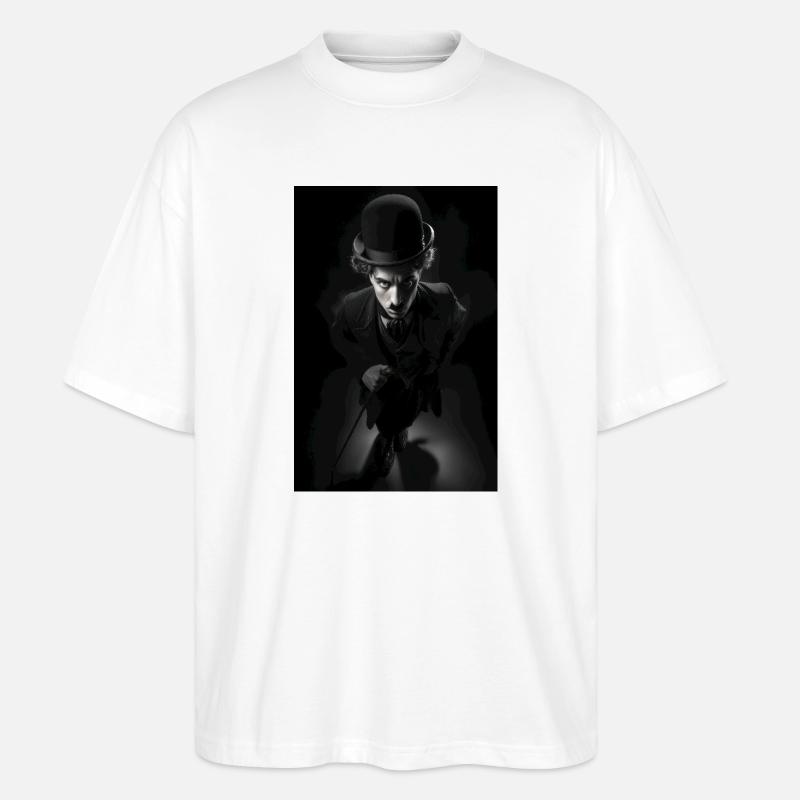Mitternachtsherr mit Zylinder - Stanley/Stella Oversized Unisex Bio T-Shirt Blaster 2.0 - Weiß