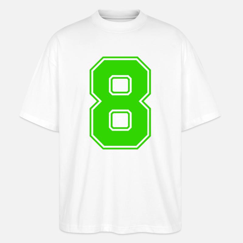 8-- - Stanley/Stella Oversized Unisex Bio T-Shirt Blaster 2.0 - Weiß