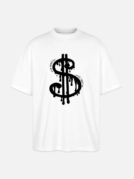 Slavic Dollar - Stanley/Stella Oversized Unisex Organic T-shirt Blaster 2.0 - white
