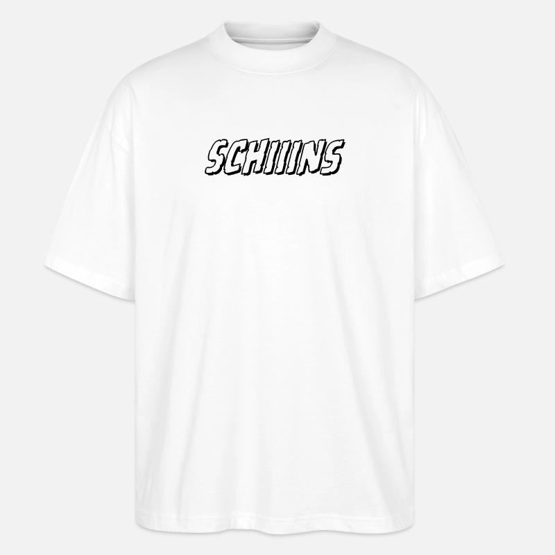 Schiiins schiins schins du Gigu - Stanley/Stella Oversized Unisex Bio T-Shirt Blaster 2.0 - Weiß