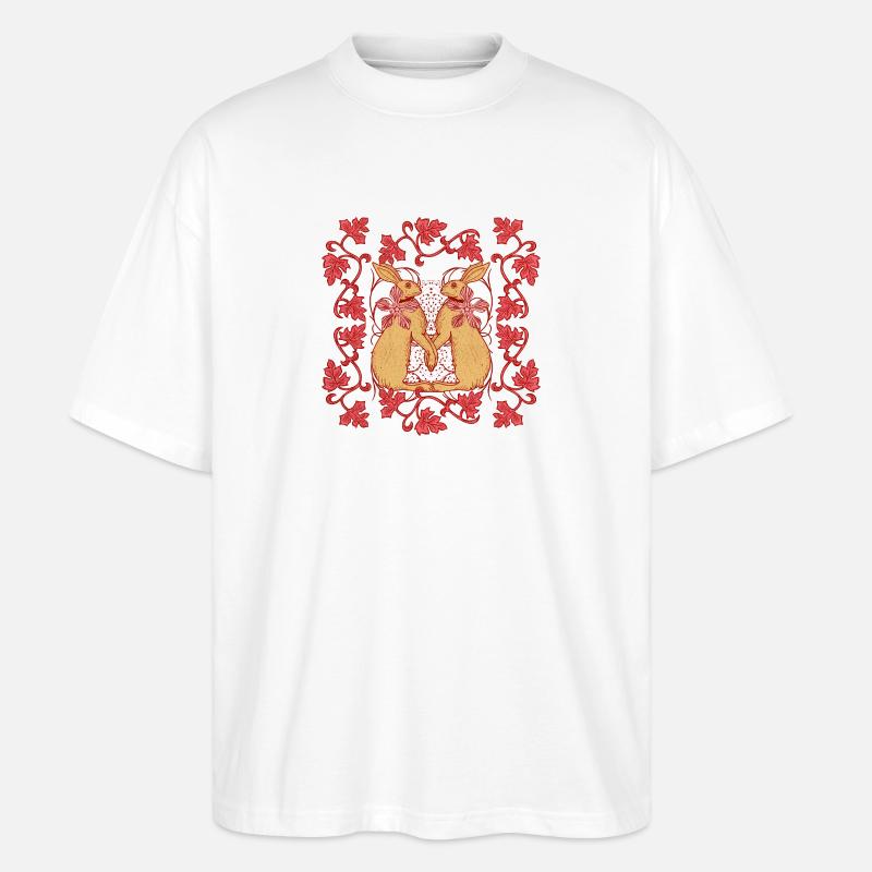 Medieval Hare - Stanley/Stella Oversized Unisex Bio T-Shirt Blaster 2.0 - Weiß