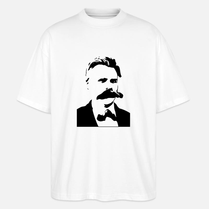 Friedrich Nietzsche - Stanley/Stella Oversized Unisex Bio T-Shirt Blaster 2.0 - Weiß