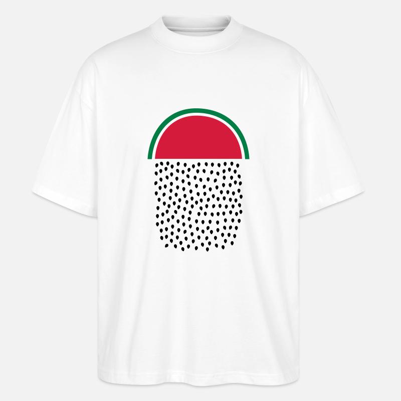 Watermelon Rain - Stanley/Stella Oversized Unisex Bio T-Shirt Blaster 2.0 - Weiß