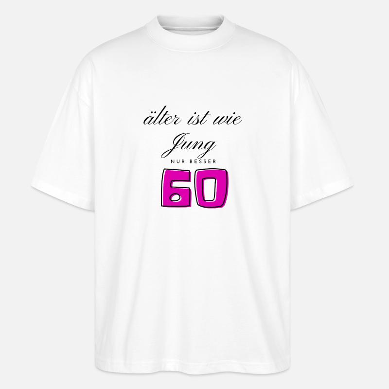 60e anniversaire - T-shirt bio Blaster 2.0 coupe oversize Stanley/Stella Unisexe - blanc
