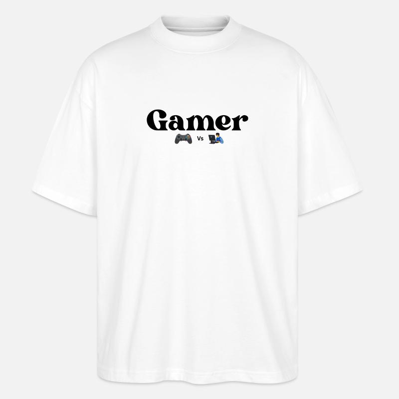 Controller VS PC - Stanley/Stella Oversized Unisex Organic T-shirt Blaster 2.0 - white