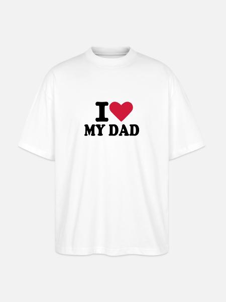 Dad - Père - T-shirt bio Blaster 2.0 coupe oversize Stanley/Stella Unisexe - blanc