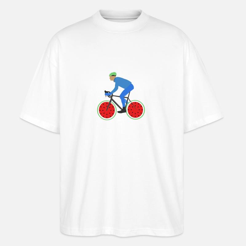 T-shirt de vélo de route - T-shirt bio Blaster 2.0 coupe oversize Stanley/Stella Unisexe - blanc