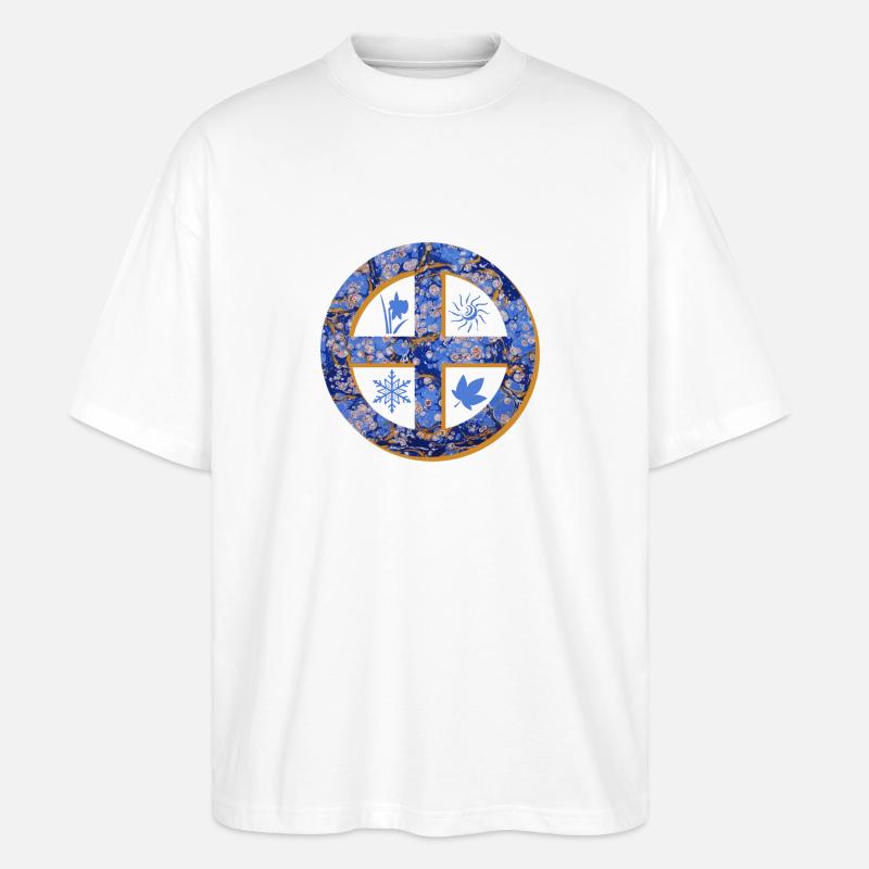 sonnenkreuz e 112 - Stanley/Stella Oversized Unisex Bio T-Shirt Blaster 2.0 - Weiß