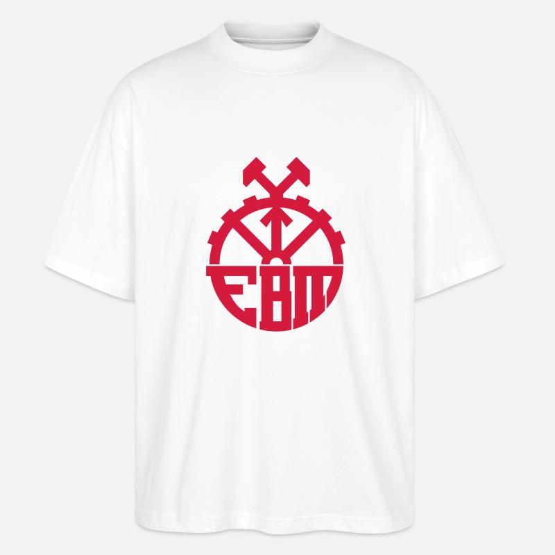 EBM - Stanley/Stella Oversized Unisex Bio T-Shirt Blaster 2.0 - Weiß