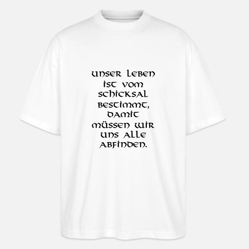 Leben - Stanley/Stella Oversized Unisex Bio T-Shirt Blaster 2.0 - Weiß
