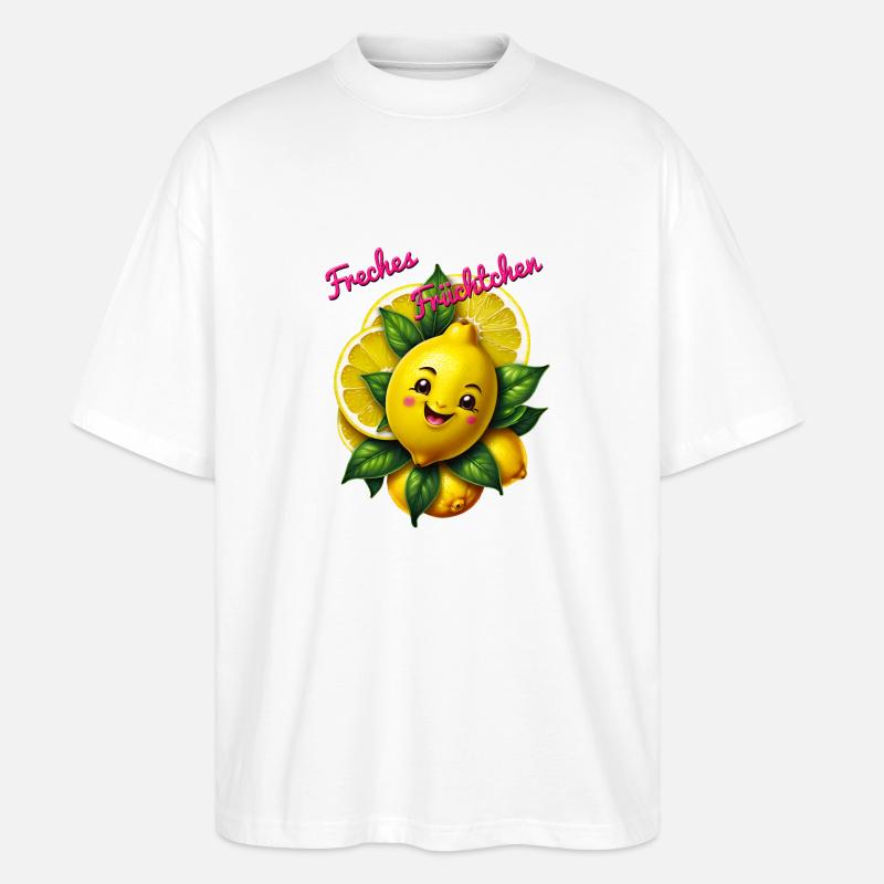 Freches Früchtchen - Stanley/Stella Oversized Unisex Bio T-Shirt Blaster 2.0 - Weiß