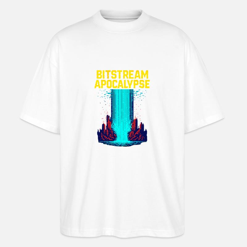 Bitstream Apokalypse - Stanley/Stella Oversized Unisex Bio T-Shirt Blaster 2.0 - Weiß