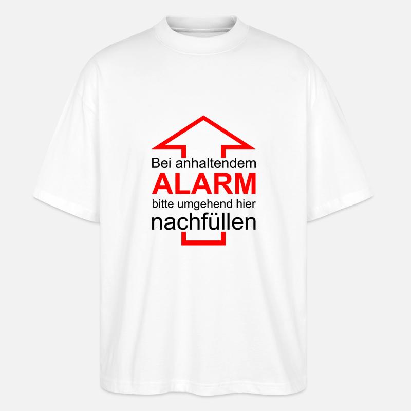Bitte nachfüllen! - Stanley/Stella Oversized Unisex Bio T-Shirt Blaster 2.0 - Weiß