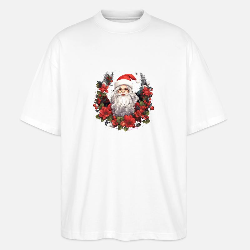 Femme de noël - T-shirt bio Blaster 2.0 coupe oversize Stanley/Stella Unisexe - blanc