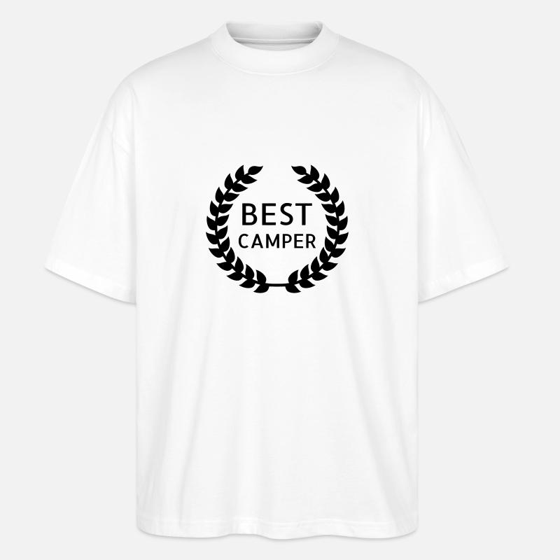 Campingplatz / Camper / Camping / Camp - Stanley/Stella Oversized Unisex Bio T-Shirt Blaster 2.0 - Weiß