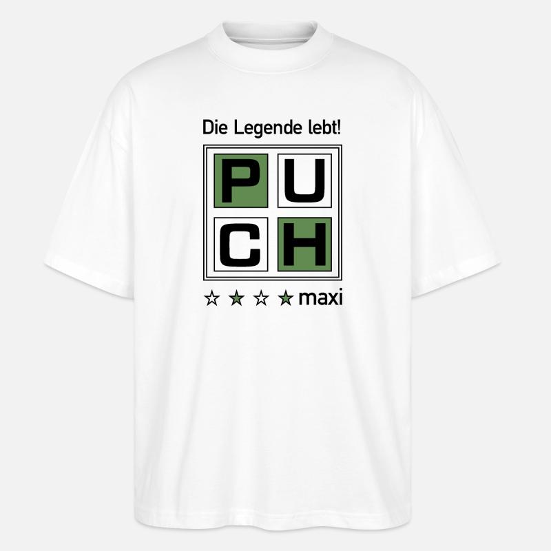 Puch Maxi - Stanley/Stella Oversized Unisex Bio T-Shirt Blaster 2.0 - Weiß