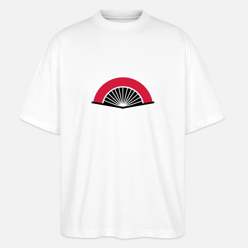Fächer - Stanley/Stella Oversized Unisex Bio T-Shirt Blaster 2.0 - Weiß