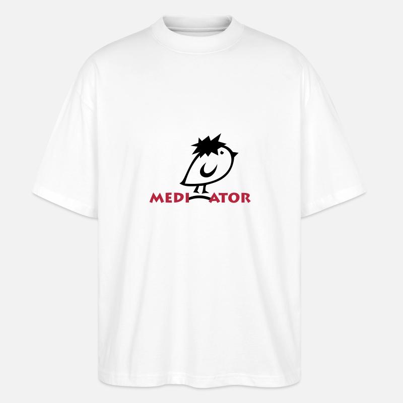 TWEETLERCOOLS - MEDIATOR - Stanley/Stella Oversized Unisex Bio T-Shirt Blaster 2.0 - Weiß