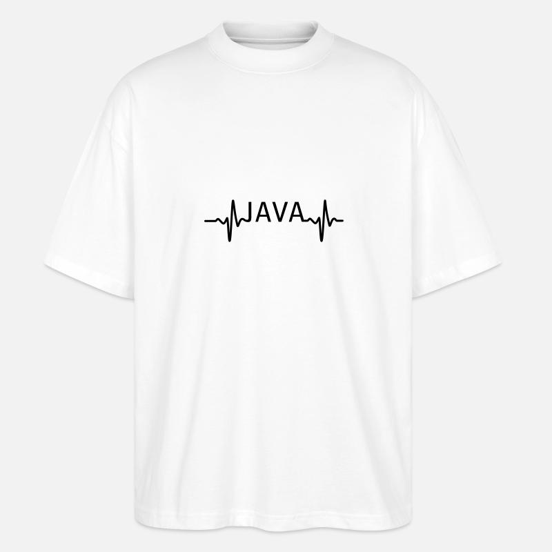 Heartbeat JAVA - T-shirt bio Blaster 2.0 coupe oversize Stanley/Stella Unisexe - blanc