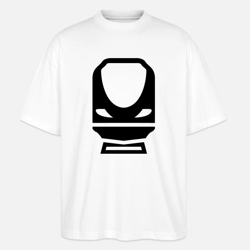 Eisenbahner / Eisenbahnen / Eisenbahn / Bahn - Stanley/Stella Oversized Unisex Bio T-Shirt Blaster 2.0 - Weiß