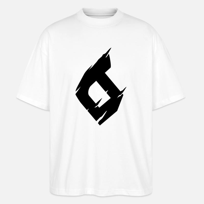 6 - Zahl - Stanley/Stella Oversized Unisex Bio T-Shirt Blaster 2.0 - Weiß