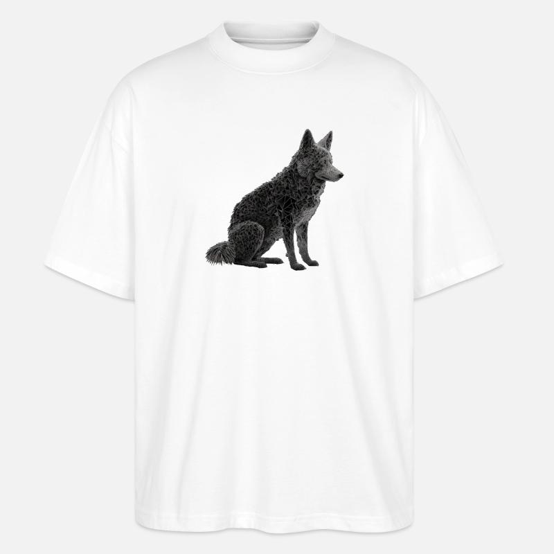 Wolf - Stanley/Stella Oversized Unisex Bio T-Shirt Blaster 2.0 - Weiß