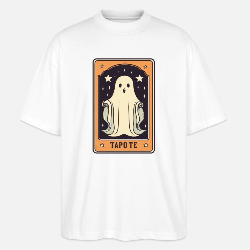 Tarot Geist Karte - Stanley/Stella Oversized Unisex Bio T-Shirt Blaster 2.0 - Weiß
