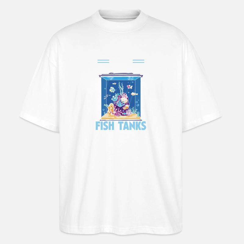 Aquarianer Aquarianer Aquarianer - Stanley/Stella Oversized Unisex Bio T-Shirt Blaster 2.0 - Weiß