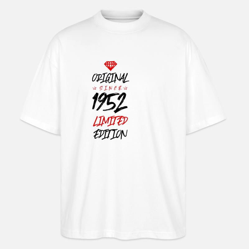 1952 Édition limitée - T-shirt bio Blaster 2.0 coupe oversize Stanley/Stella Unisexe - blanc