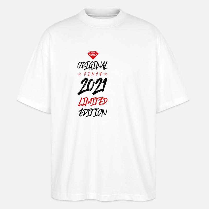 Édition limitée 2021 - T-shirt bio Blaster 2.0 coupe oversize Stanley/Stella Unisexe - blanc