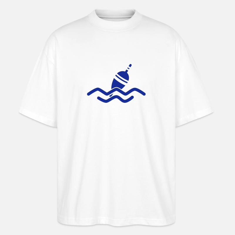Bait Hook - Stanley/Stella Oversized Unisex Bio T-Shirt Blaster 2.0 - Weiß