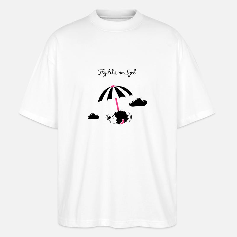 Fly like an Igel - Stanley/Stella Oversized Unisex Bio T-Shirt Blaster 2.0 - Weiß