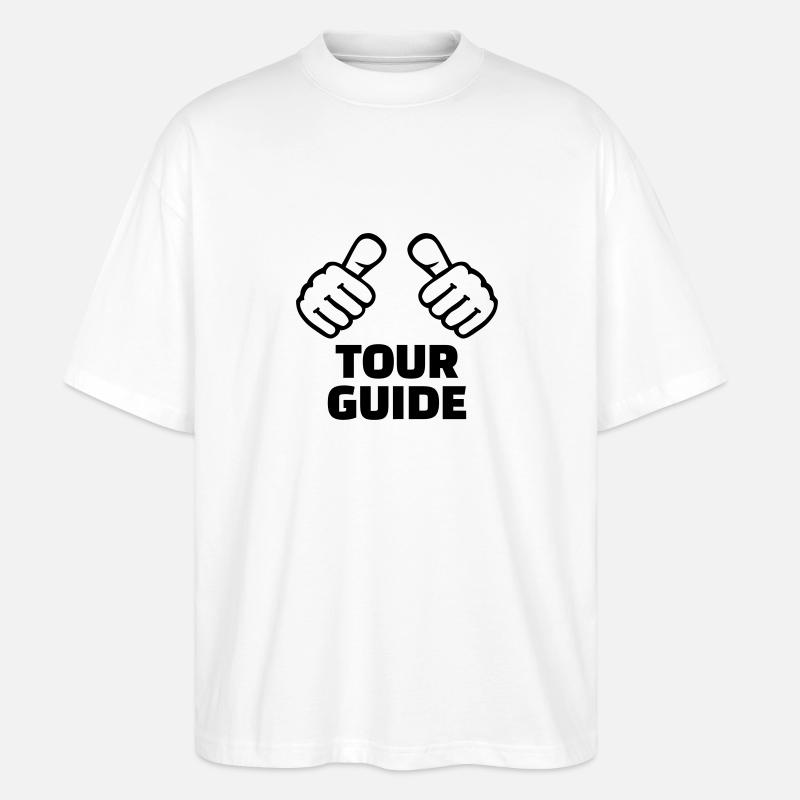 Reiseleiter - Stanley/Stella Oversized Unisex Bio T-Shirt Blaster 2.0 - Weiß