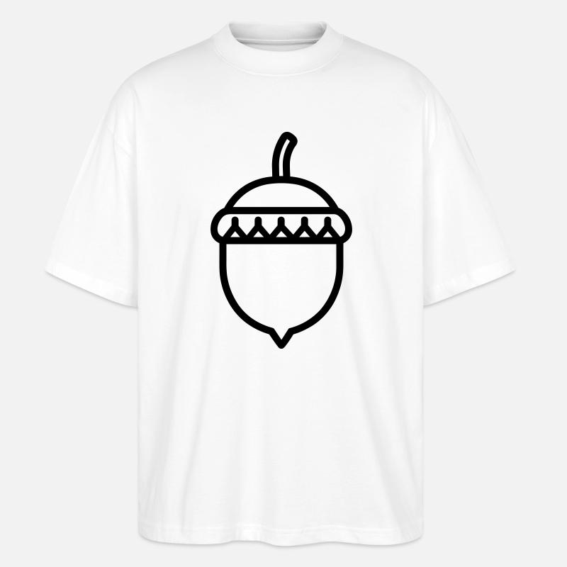 Eiche - Stanley/Stella Oversized Unisex Bio T-Shirt Blaster 2.0 - Weiß