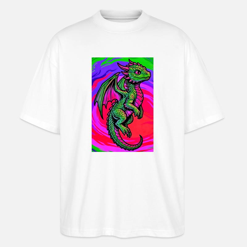 dragon - T-shirt bio Blaster 2.0 coupe oversize Stanley/Stella Unisexe - blanc