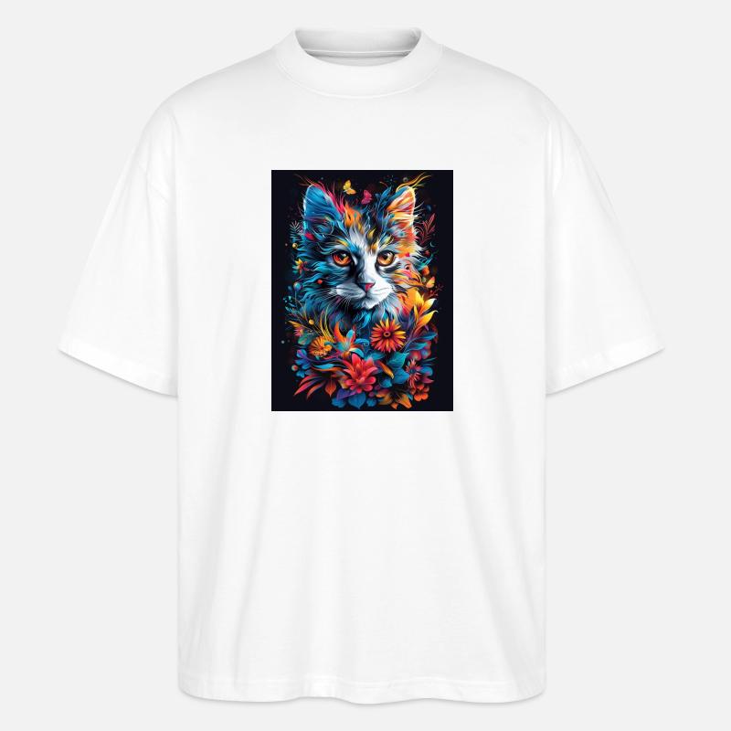 Cat_04 - Stanley/Stella Oversized Unisex Bio T-Shirt Blaster 2.0 - Weiß