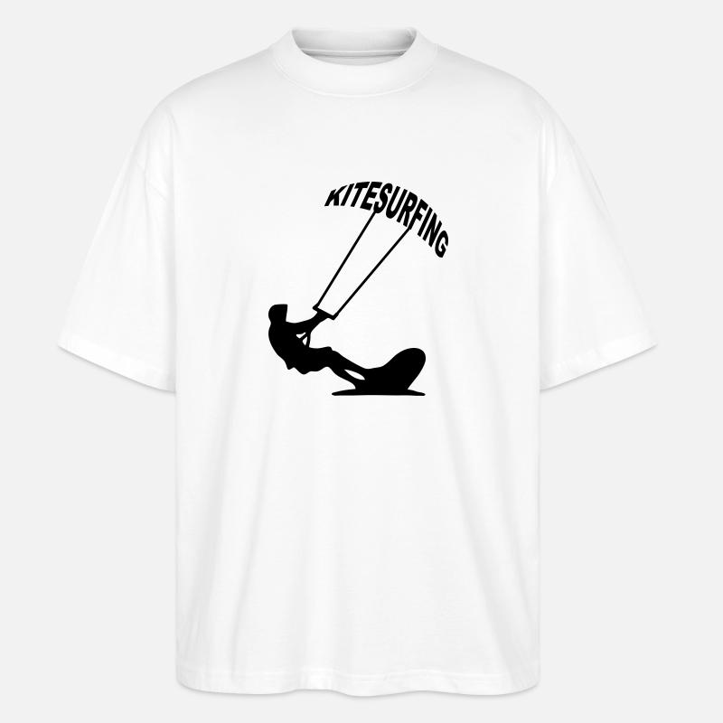 Kitesurfer - Kitesurfing - Stanley/Stella Oversized Unisex Bio T-Shirt Blaster 2.0 - Weiß