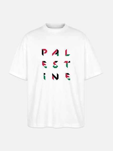palestine 2 - T-shirt bio Blaster 2.0 coupe oversize Stanley/Stella Unisexe - blanc