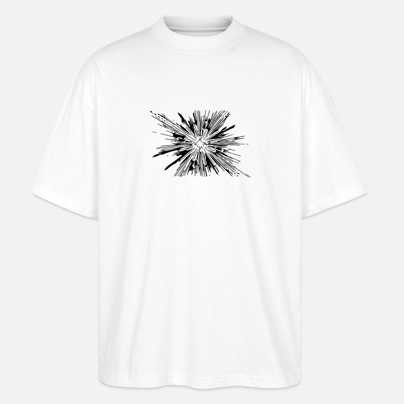 Vector Splash Explosion - T-shirt bio Blaster 2.0 coupe oversize Stanley/Stella Unisexe - blanc