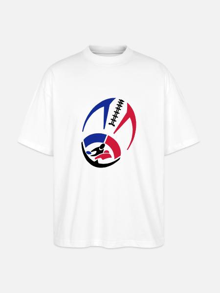 shirt ball - Stanley/Stella Oversized Unisex Organic T-shirt Blaster 2.0 - white