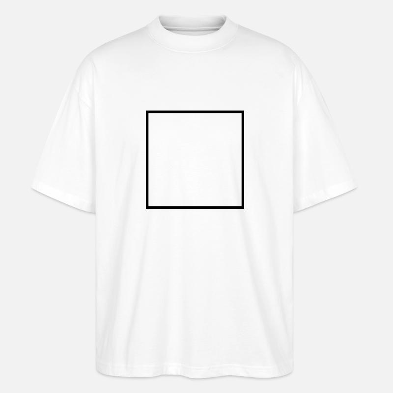 Math symbol - square - Stanley/Stella Oversized Unisex Organic T-shirt Blaster 2.0 - white