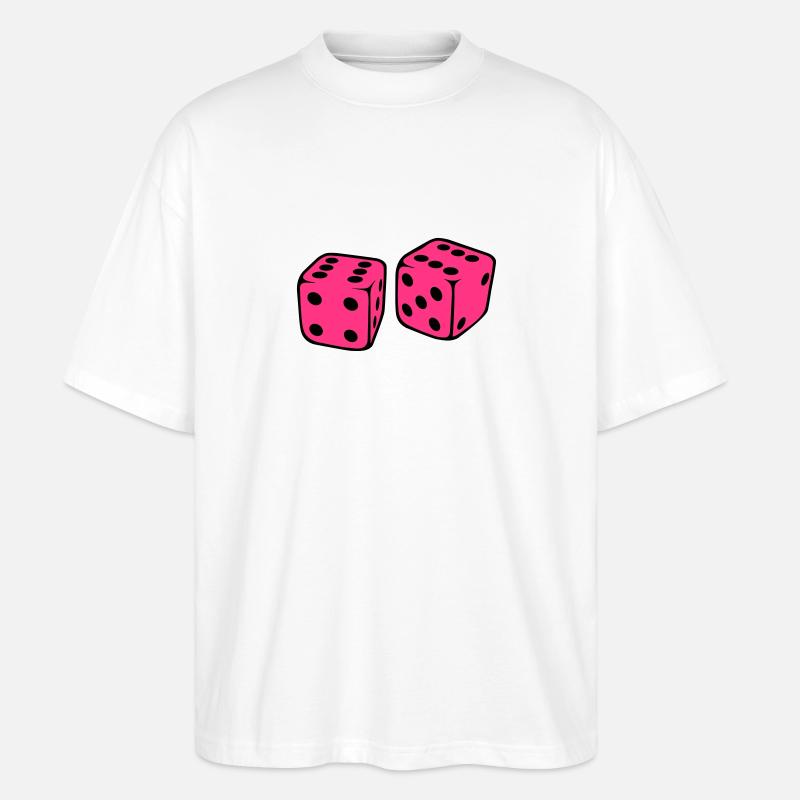 Dice - Stanley/Stella Oversized Unisex Organic T-shirt Blaster 2.0 - white